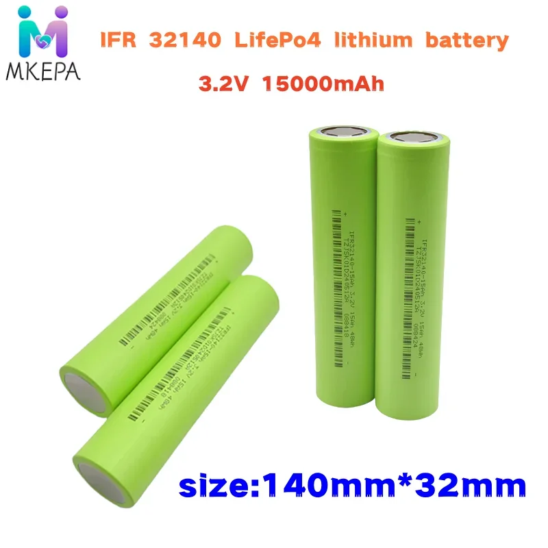 3.2V 32140 15.0Ah lifepo4 batteries 3.2V Cells for diy 12v 24V 36V 48V 20AH 30AH ebike e-scooter power tools Battery pack