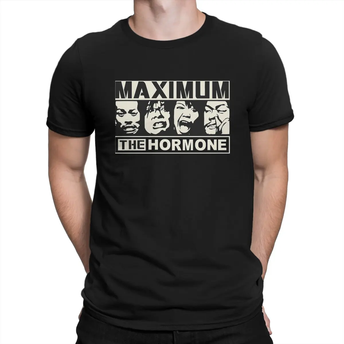 Men Maestoso MTH T Shirt Maximum The Hormone Cotton Clothing Fashion Short Sleeve Crew Neck Tees Summer T-Shirt