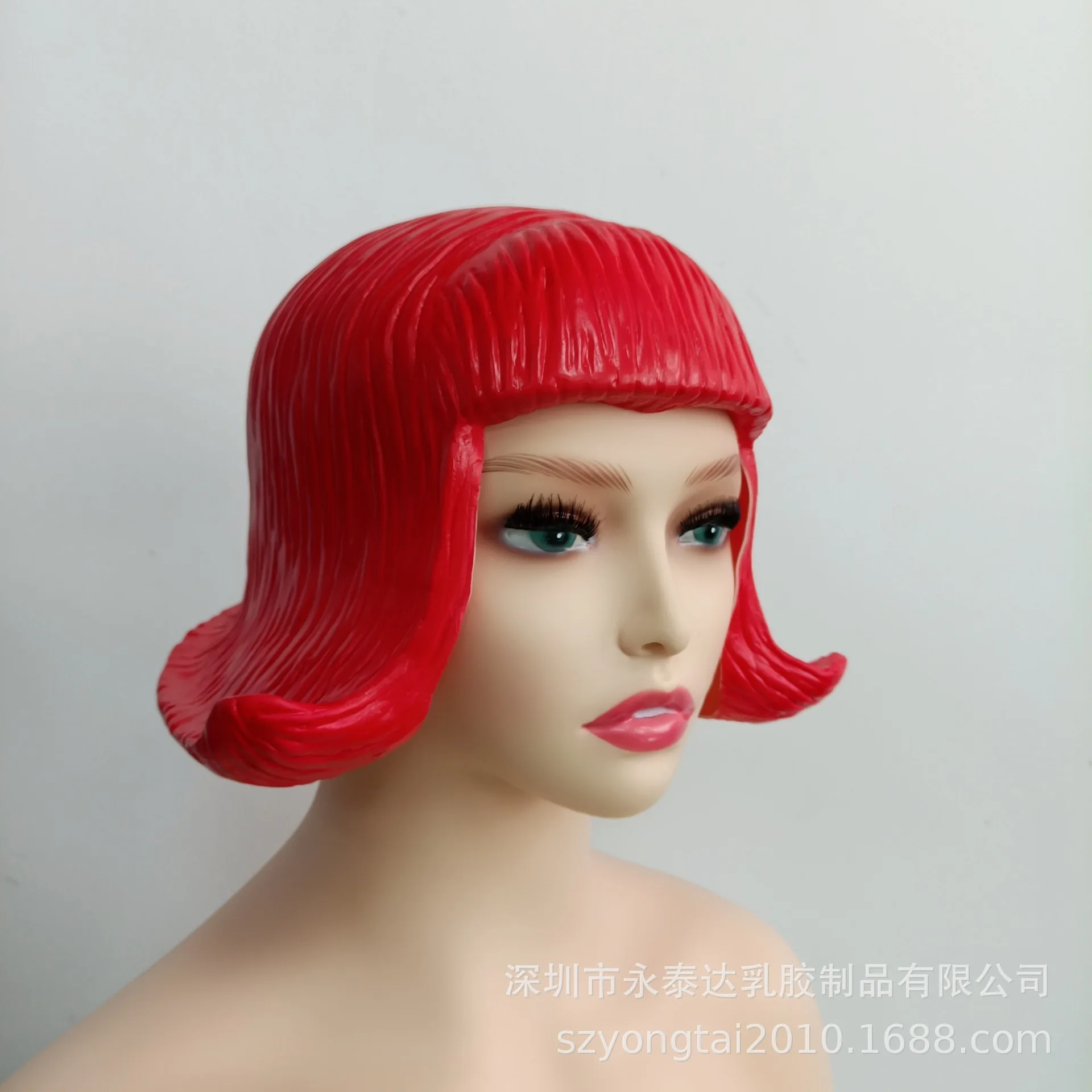 Funny Student Girl Bob Wig Film and Television Makeup Scalp Party Dress Up Props