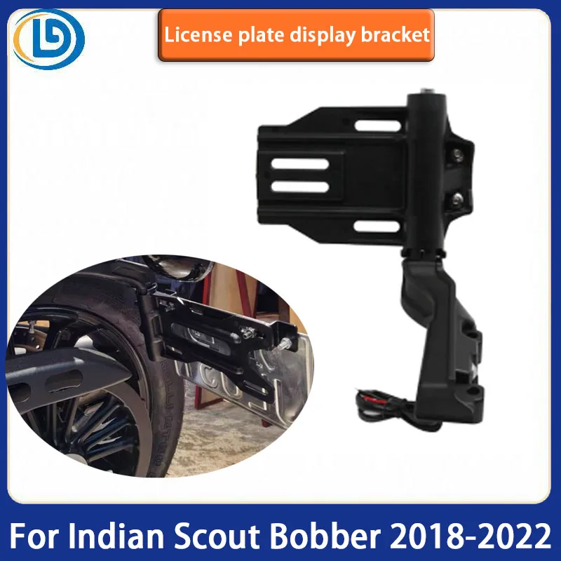 

Motorcycle Side Iicense Plate Holder LED Iicense Plate Display Holder For Indian Scout Bobber 2018-2022 Scout Rogue Twenty