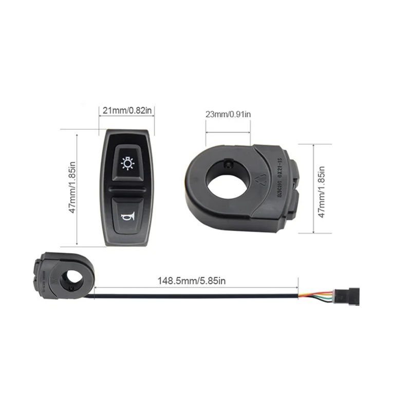 جديد دراجة بطارية ليثيوم تعديل الملحقات 2 في 1 DK21-1S التبديل دراجة هوائية جبلية سكوتر القرن العلوي التبديل