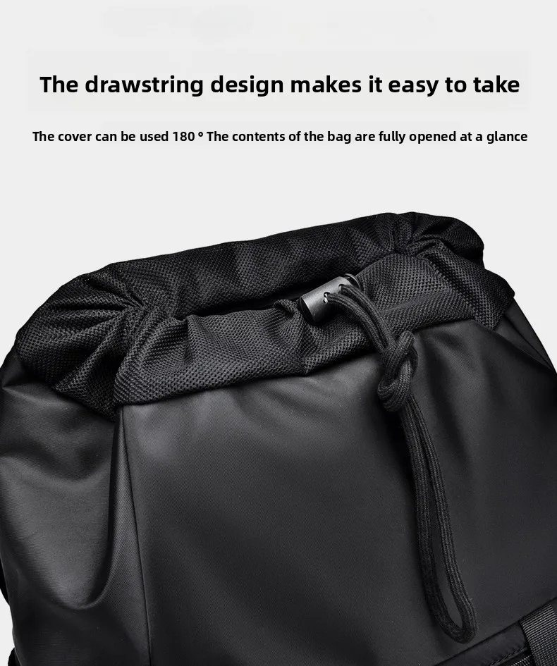 New Business Men's Backpack, Outdoor Leisure Travel Backpack, Large-capacity, Wear-resistant and Waterproof Student Schoolbag