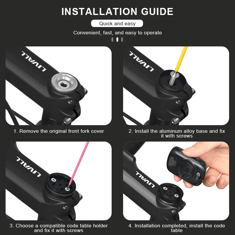 Soporte ciclocomputador GPS Garmin para bicicleta montaña aluminum - imagen 4