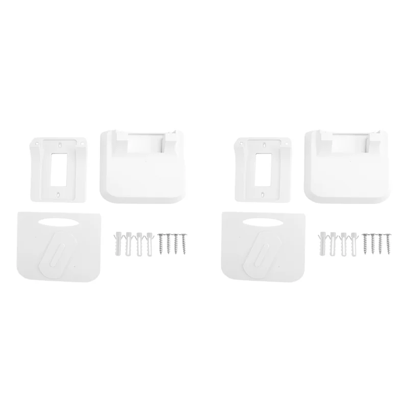 JABS-2X Suporte de Parede para Echo Show 5 e Echo Show 8, Suporte de Alto-falante Suporte Giratório Ajustável Acessórios de Alto-falantes Inteligentes - Branco