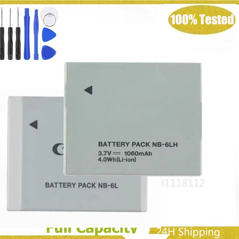 NB-6L NB 6L NB-6LH 6LH Camera Battery for Canon Power-shot IXUS 310 SX240 SX275 SX280 SX510 SX500 HS 95 D10 D20 Bateria