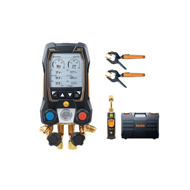 

Testo 557S with 552i vacuum intelligent probe air conditioning refrigerant refrigerant meter fluorine meter 0564 5571