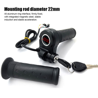 Electric Bike Scooter Twist Throttle Grip Universal Voltage Electric Vehicle Speed Regulating Handle Replacement Parts