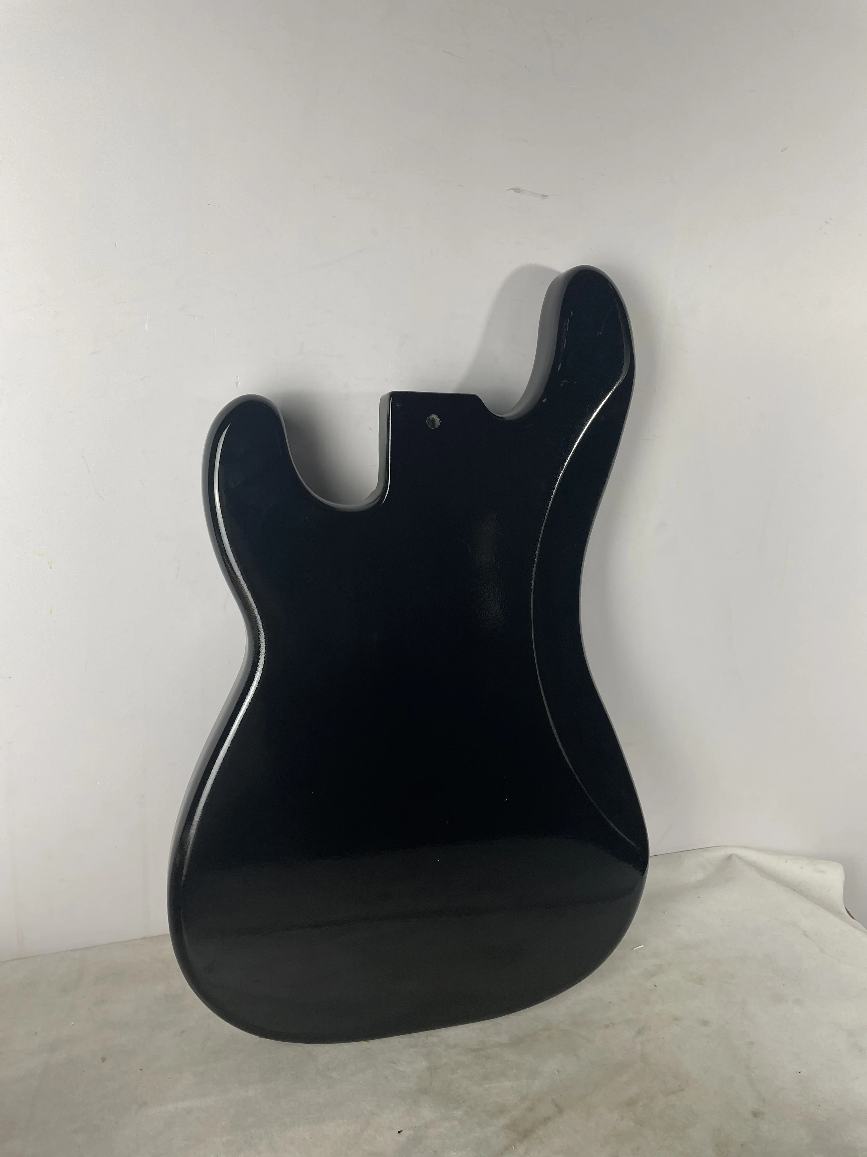 Defective Electric Bass Guitar Body, Finished Bass Body,Maple Wood Body,Black Color, Custom Shape,High Quality