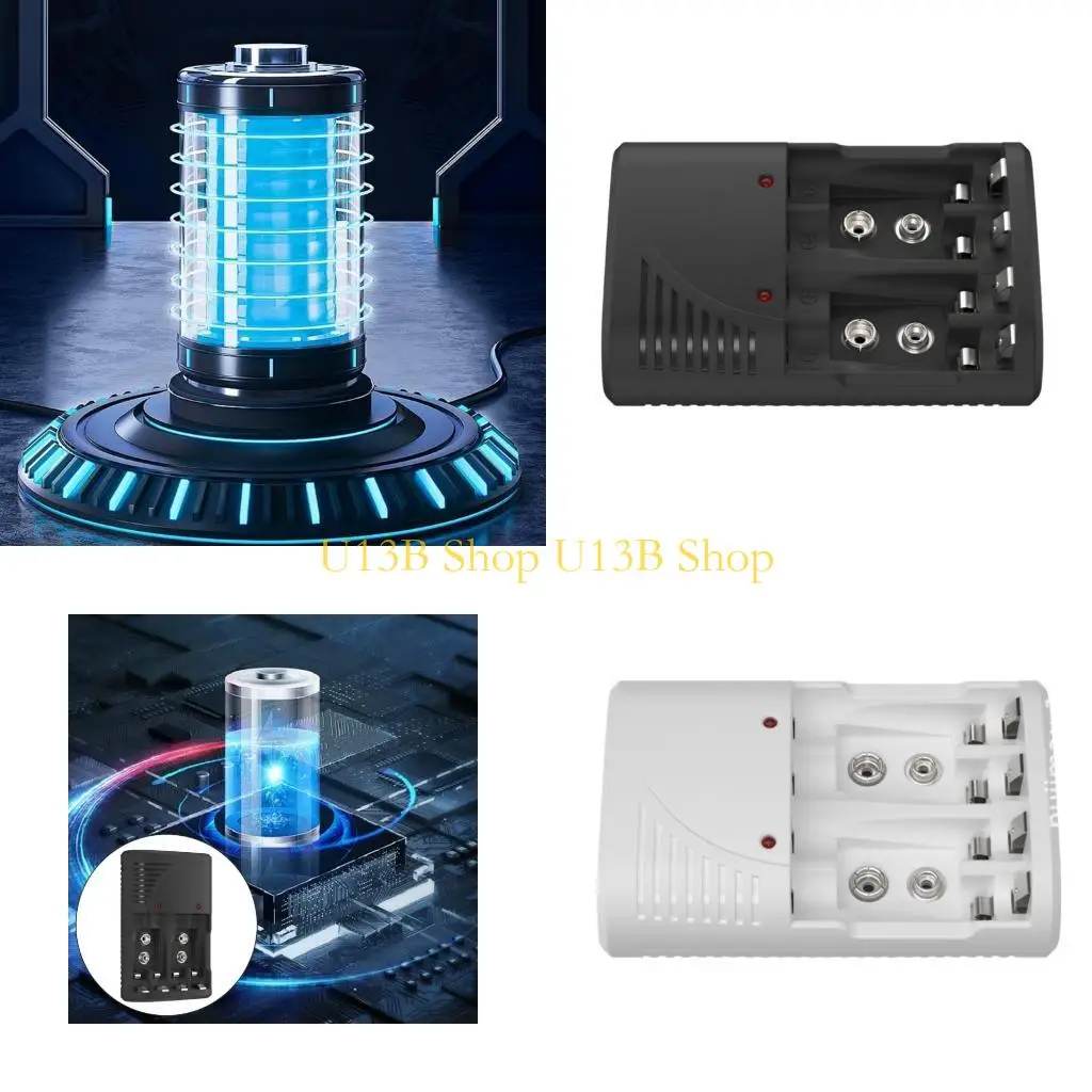 

U13B Intelligent Fast Battery for AA 3A 9V Rechargeable Batteries LED Light