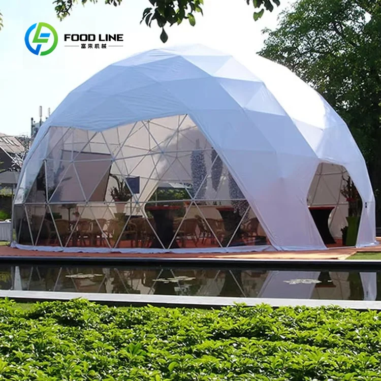 Modern Clear PVC Geodesic Dome Igloo Tent Customized Waterproof 4‑Season Luxury Glamping House for Outdoor Activities