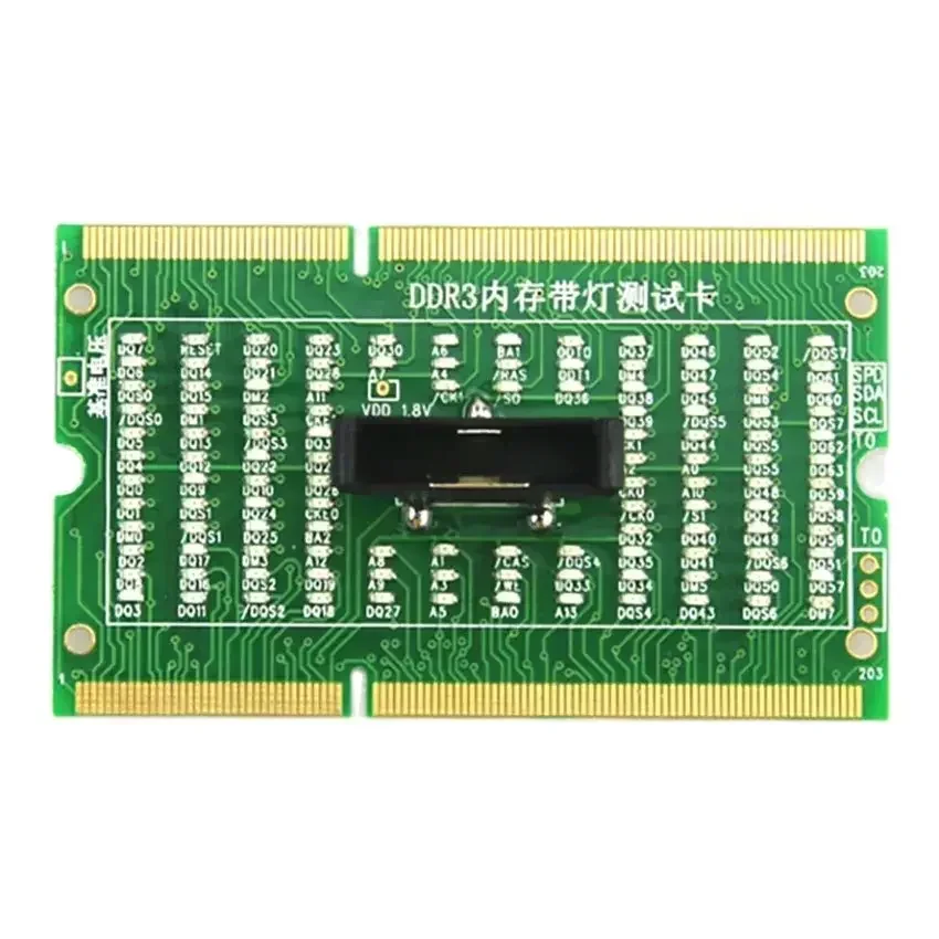 DDR3 204-Pin SO-DIMM الكمبيوتر المحمول ذاكرة الوصول العشوائي ترقية وحدة إلى الأمام وعكس اختبار ثنائي الغرض