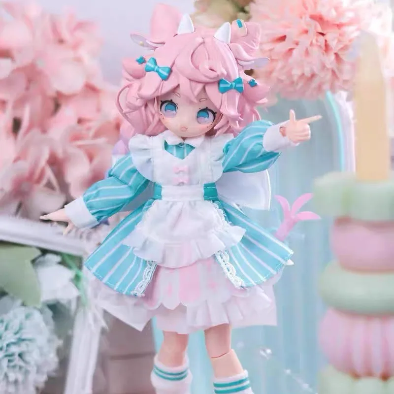 Genuíno onemore sugary meninas bjd caixa cega boneca móvel genuína 8 pontos mjd boneca artesanal caixa mistério ornamento bonito presentes da menina