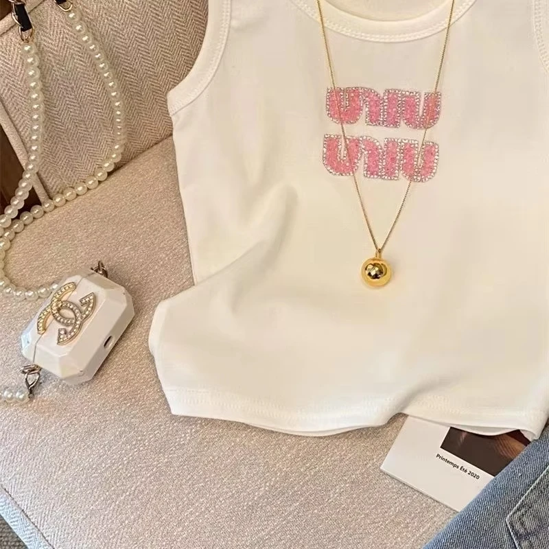 المرأة الصيف أزياء إلكتروني طباعة بلون سليم الحياكة تانك الأعلى السيدات البساطة مكتب سيدة كل مباراة بلوزات بلا أكمام