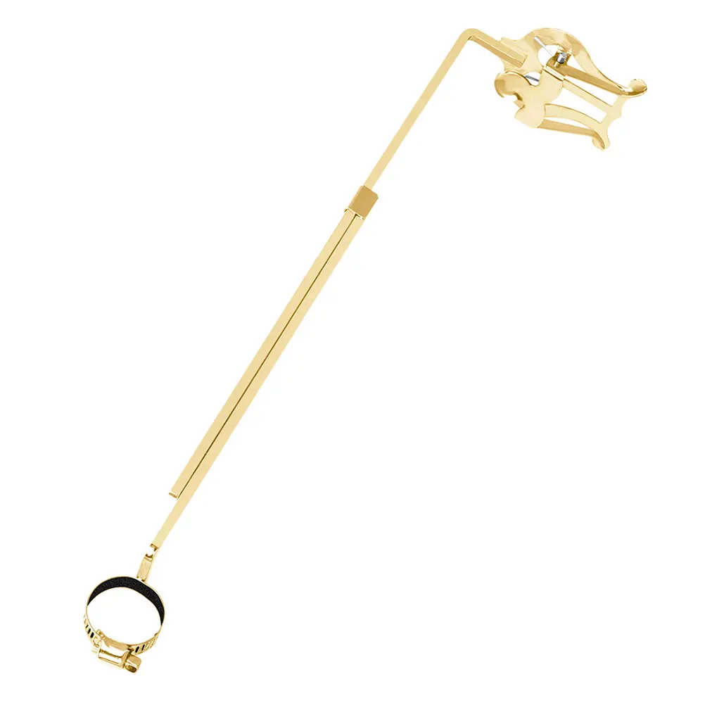 

1pcs Portable Flute Stand Lyre Clip for Clarinet Alto Sax Trumpet Trombone Durable Iron Sheet Music Holder Flip Folder Musical