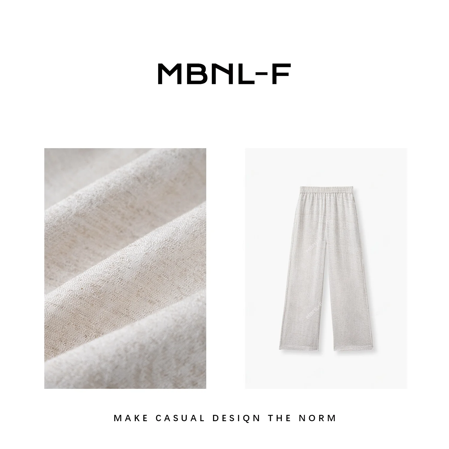 

MBNLF California Summer Loose Casual Pants High Waist Straight Leg Thin Material Ladies Premium Faion Trousers