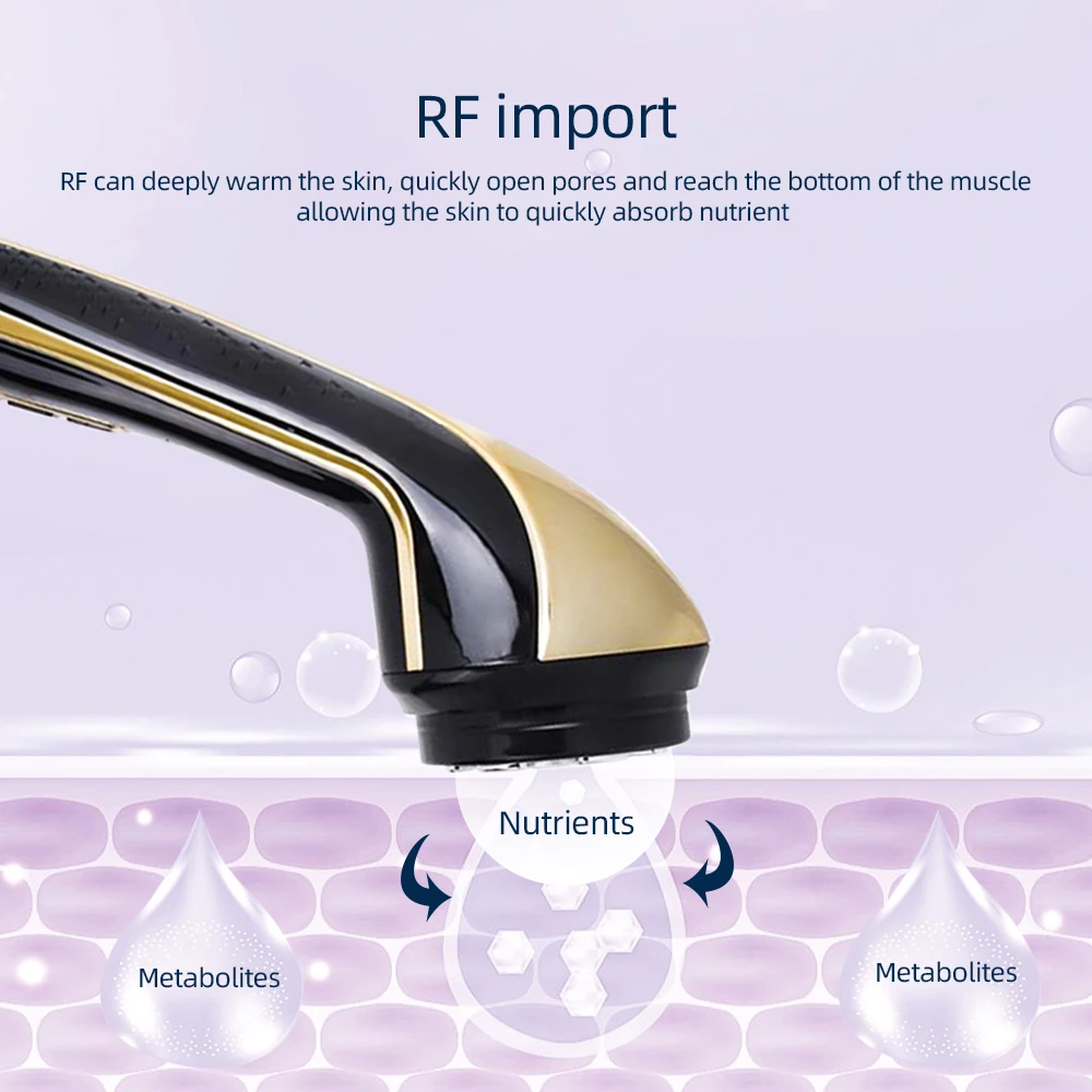 Mini HIFU Machine LED Photon Ultrasonic RF EMS HIFU Facial Lifting Device Face Chin Neck Eye Anti Wrinkle Face Massager Home Use