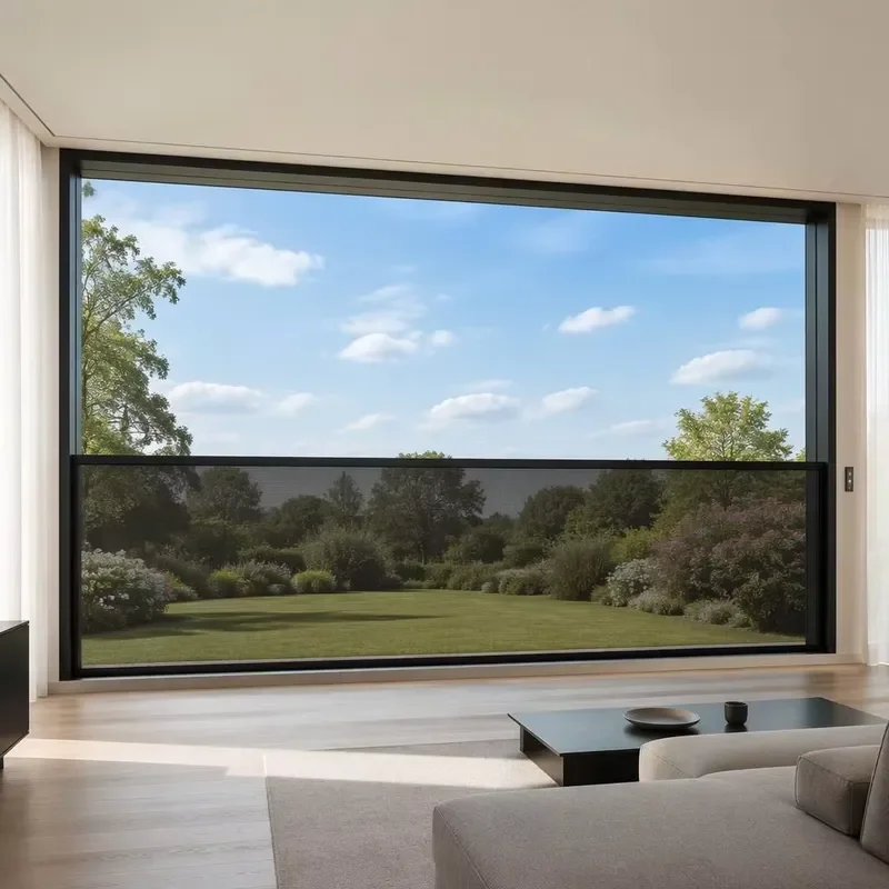 for Panorama 185 Large Intelligent Vertical  Window 6063 Aluminum Electric Up and Down Sliding Window