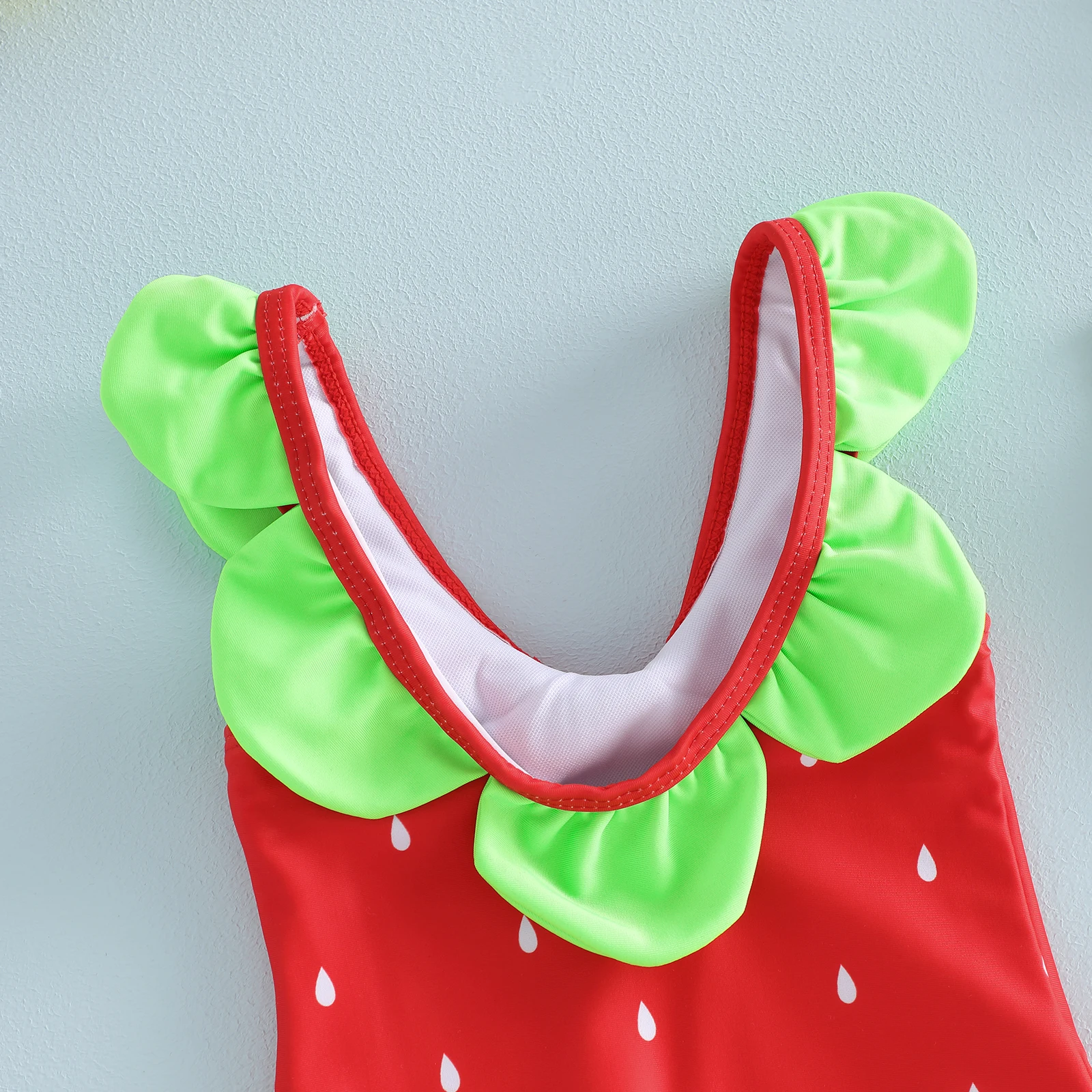 Watermelon Print Baby Girl Swimsuit 5