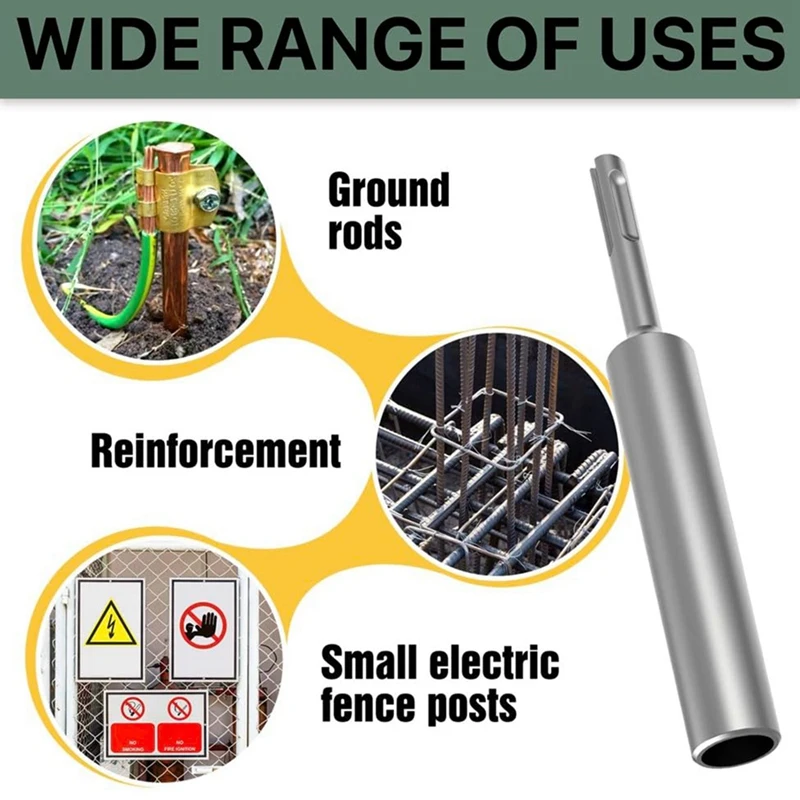 SDS-Plus Ground Rod Driver For 5/8Inch & 3/4Inch Rods - Durable And Professional,SDS Plus Hammer Drills Durable Easy To Use