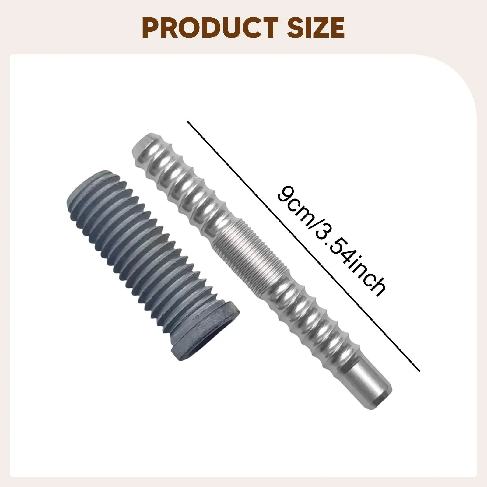 

Billiards Pool Cue Joint Pin Connector 9cm Stainless Steel Accessory Shaft Fitting for Cue Stick Repair and Upgrade