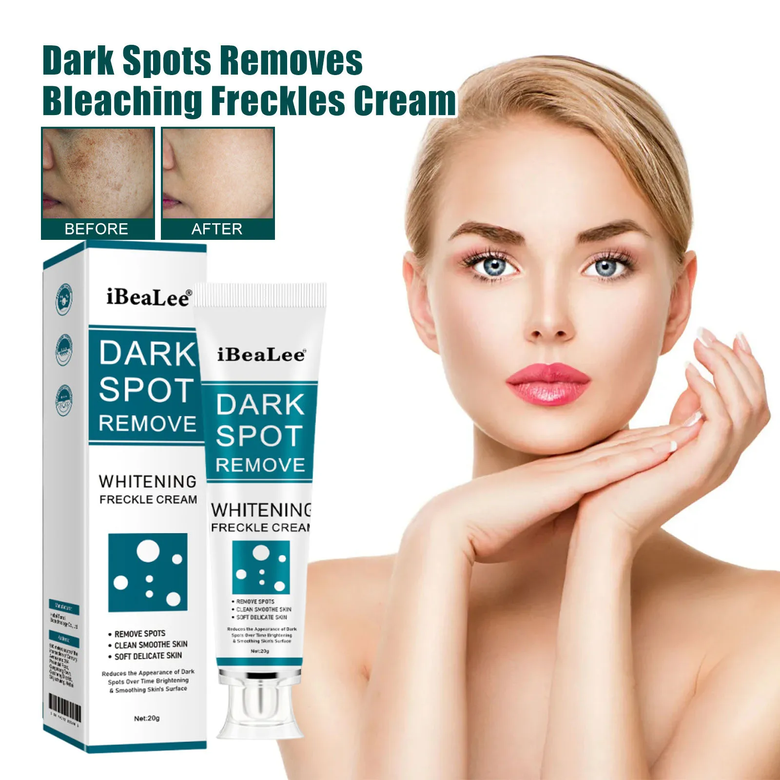 Crema Facial Aclarante para Melasma, Suero con Niacinamida, Crema Iluminadora, Reduce Líneas Finas, Aclara Manchas Oscuras, Reduce la Melanina, Cuidado Facial