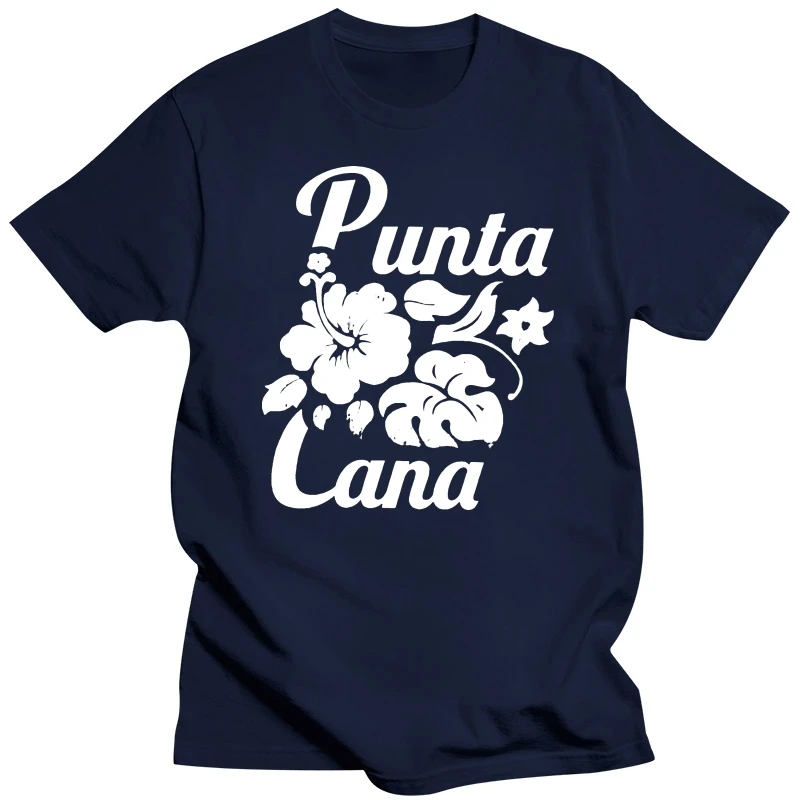 100% Cotton O-neck Custom Printed Men T shirt Punta Cana Vacation Tshirt Women T-Shirt