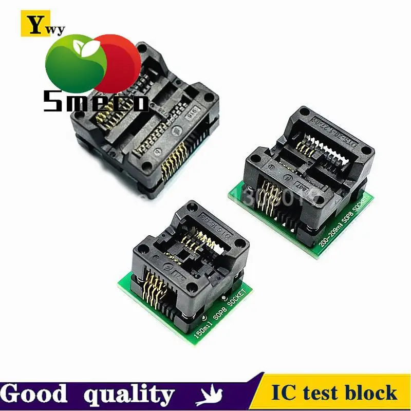 SOP16 to DIP8 Wide-body Seat Wide 150mil 200mil 208mil 300mil Programmer SOP8 Adapter Socket for EZP2010 EZP2013 CH341A IC test