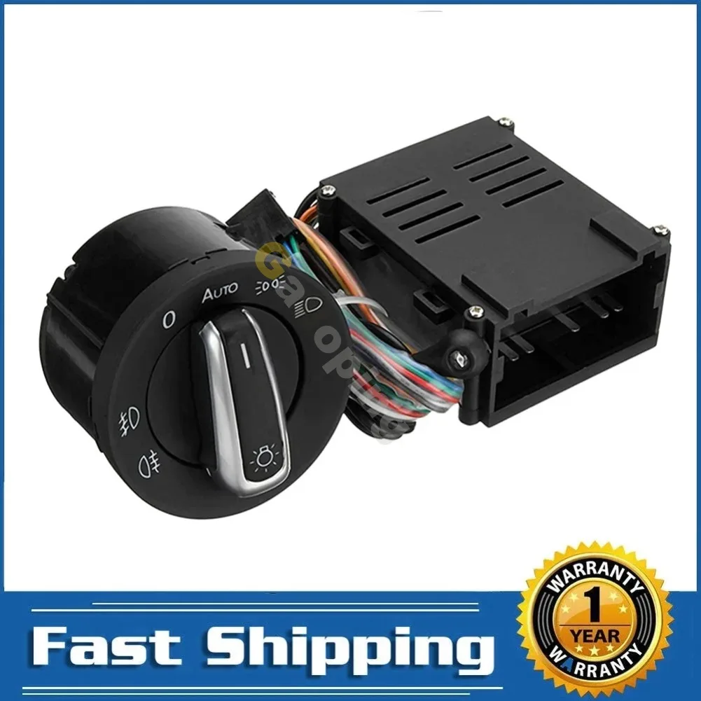 Módulo Sensor de Controle de Farol e Luz de Neblina para Carros VW Golf 4 Jetta MK4 Passat B5 Polo Transporter - Acessórios Automotivos