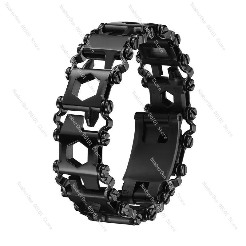 Multifunctional stainless steel men's outdoor survival bracelet