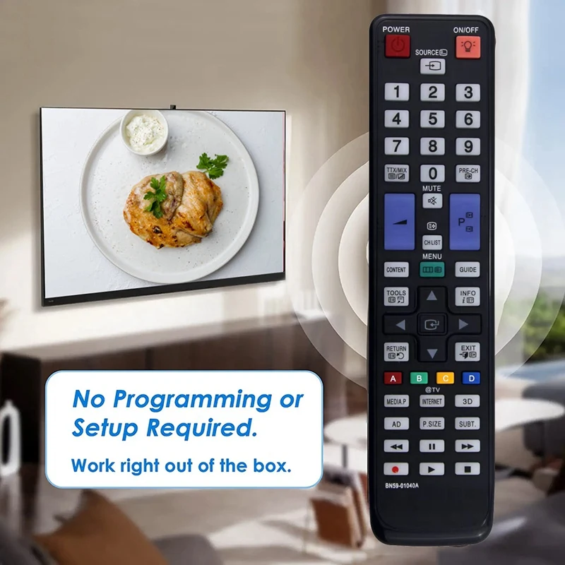 BN59-01040A Replace Remote For Samsung TV PS58C7000 PS63C7000 PS63C7000YK PS63C7780 PS50C7000 LA55C750R2M LA55C750 Easy Install