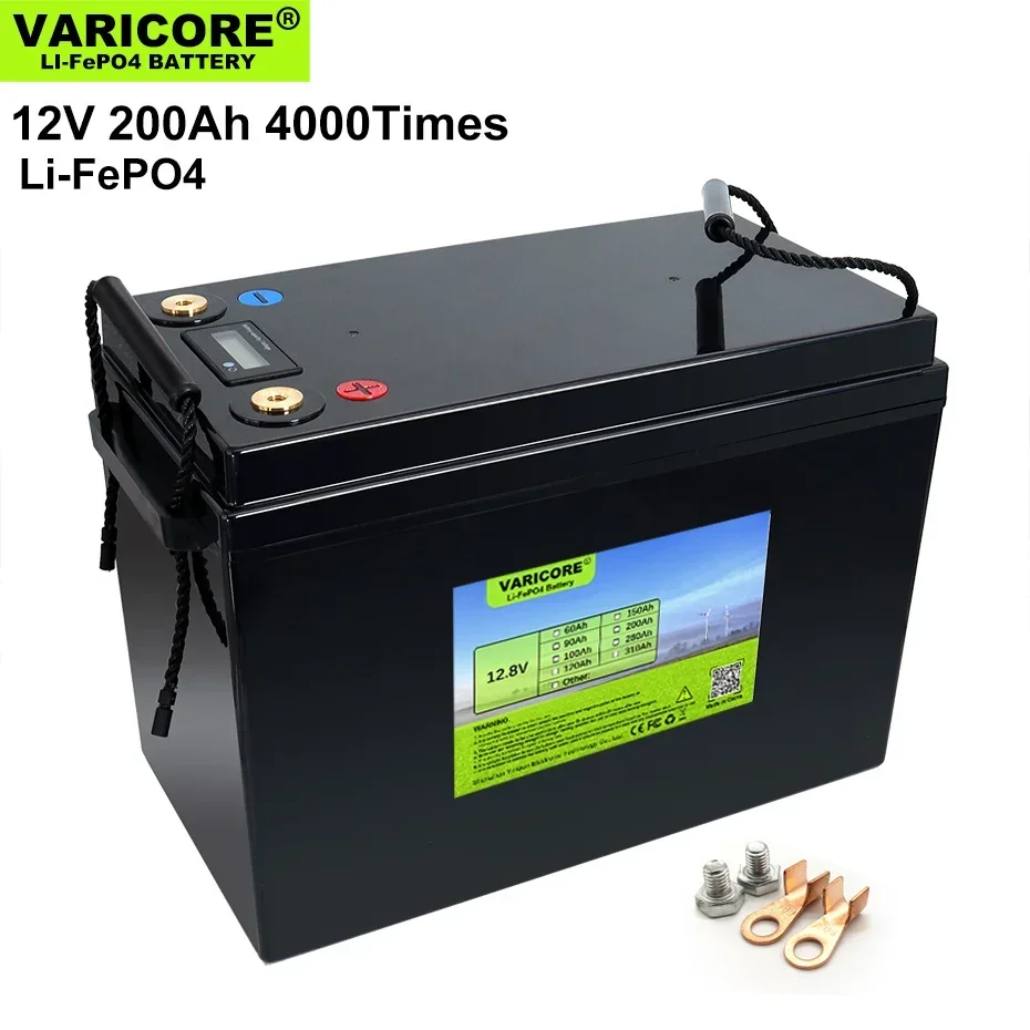 12.8V  LiFePO4 battery 12V 4 series Lithium iron phospha For RV Campers Golf Cart Off-Road Off-grid Solar Wind batteries