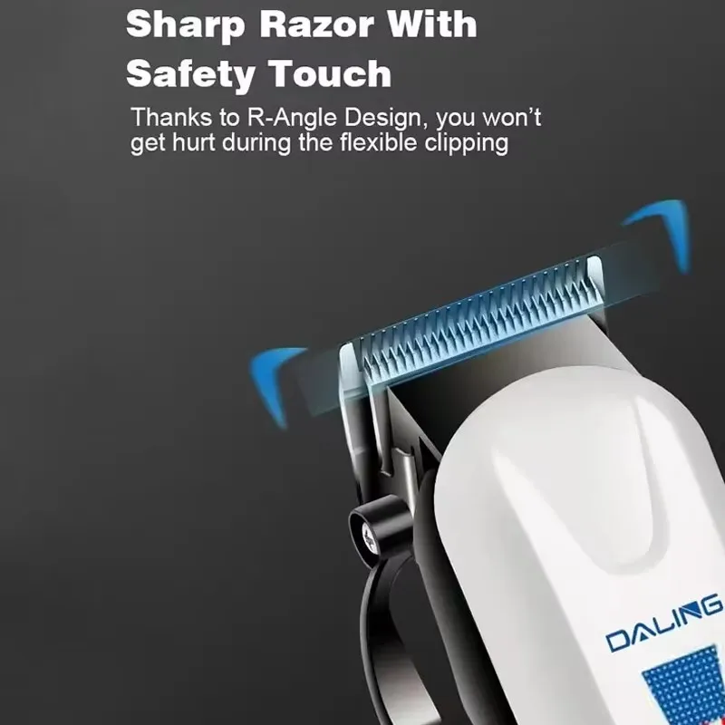 DL1163 Professional Cord/Cordless Hair Clipper, Adjustable Beard & Hair Trimmer, Rechargeable Barber Hair Cutter for Men