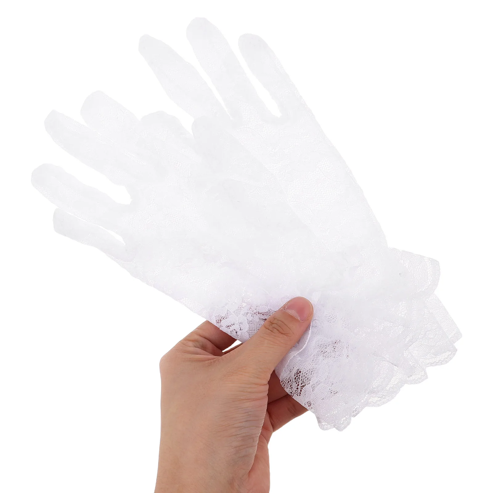 

1 Set Elegant Feather Headpiece Bridal Hair Clip Lace Gloves Bridal Accessories For Wedding And Special Occasions