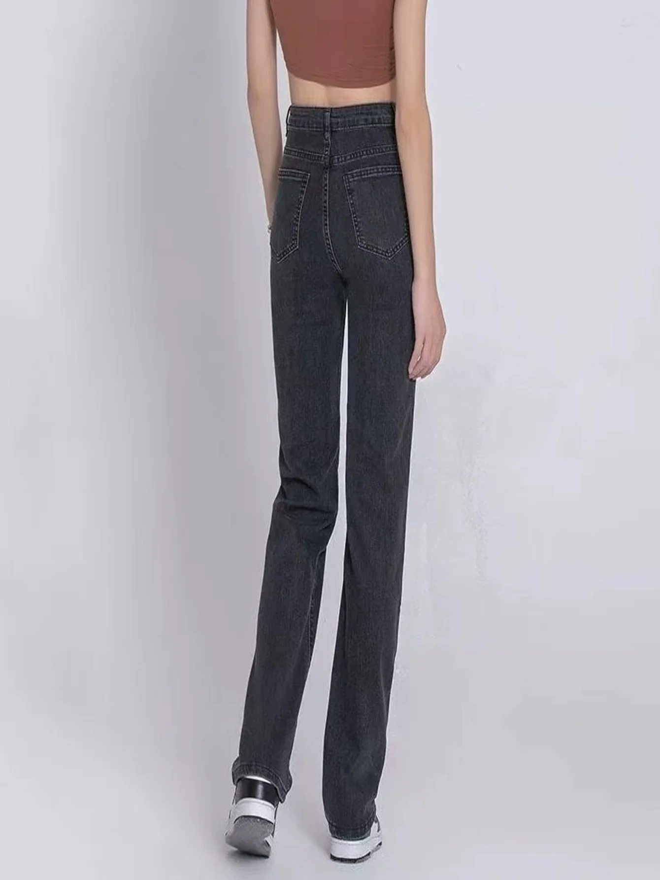 

Tight Slim Fit Gray Jeans Pant For Man Y2k Drip Unisex Original Cool Pants No accessories or belts included