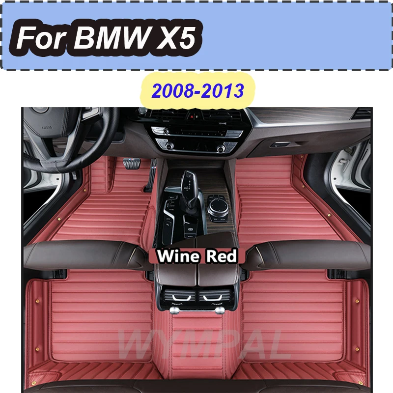 

РОСКОШНЫЕ автомобильные коврики для BMW X5 (FIVE SEATS) E70 2008 2009 2010 2011 2012 2013 Пользовательские автомобильные подушечки для ног автомобильный коврик