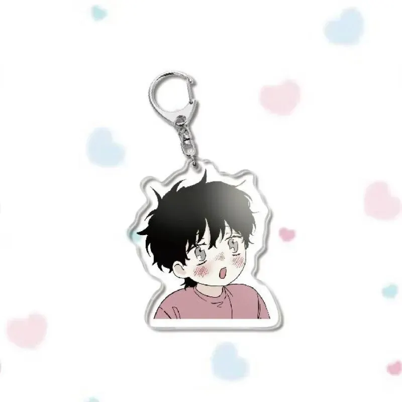 Cute Manga Waterside Night Yaoi Couple Acrylic Keychain Low Tide In Twilight Taeju Cartoon Figures Pendant Key Chain BL Jewelry