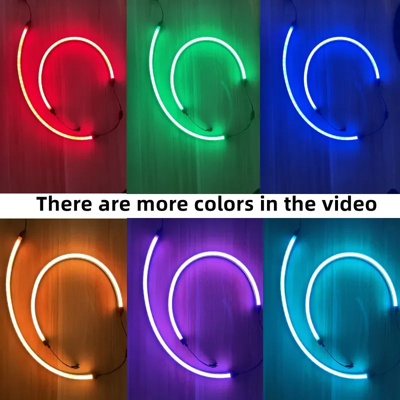 NEON RGB LED Strip Light, PC Headers, Compatible with ASUS Aura RGB,MSI Mystic Light,ASROCK Aura RGB Motherboard, 12V, 4-Pin