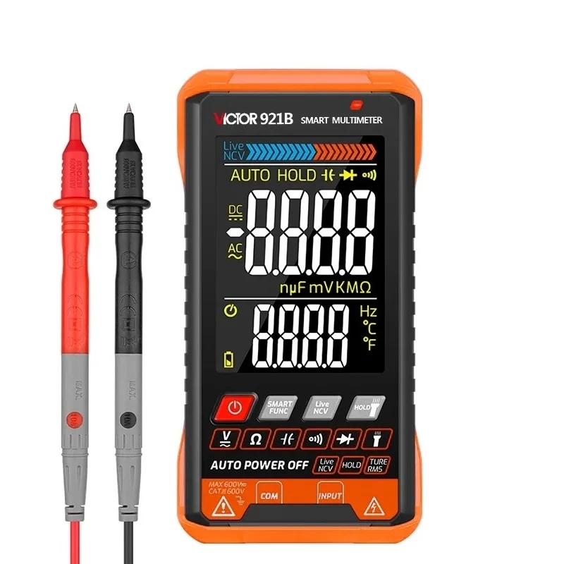 

Victor 921B Big Lcd Display Handheld Smart Multimeter Digital Professional