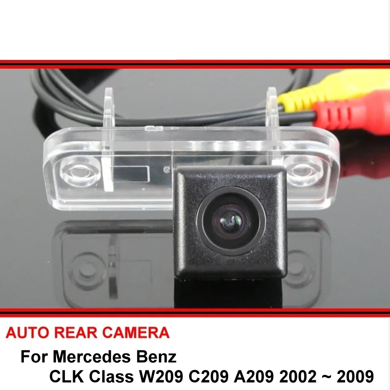 Cámara de visión trasera para coche, dispositivo de aparcamiento con visión nocturna, HD, CCD, para Mercedes Benz CLK CLS W209 C209 A209 2002 ~ 2009