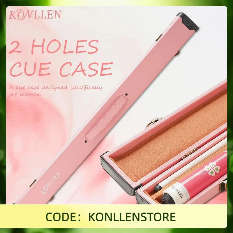 

KONLLEN Pool Cue Case 1x1 PU Pool Stick Case Holds Large Capacity Carrying Cases 1 Butt and 1 Shaft Billiard Stick