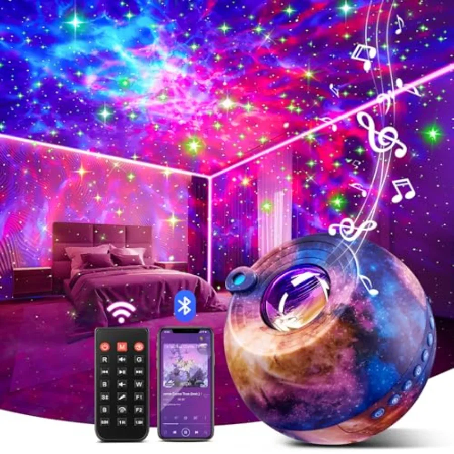 

Galaxy Projector for Bedroom, 15-Color Galaxy Light Projector Star Projector for Bedroom Galaxy Projector Night Light Projector