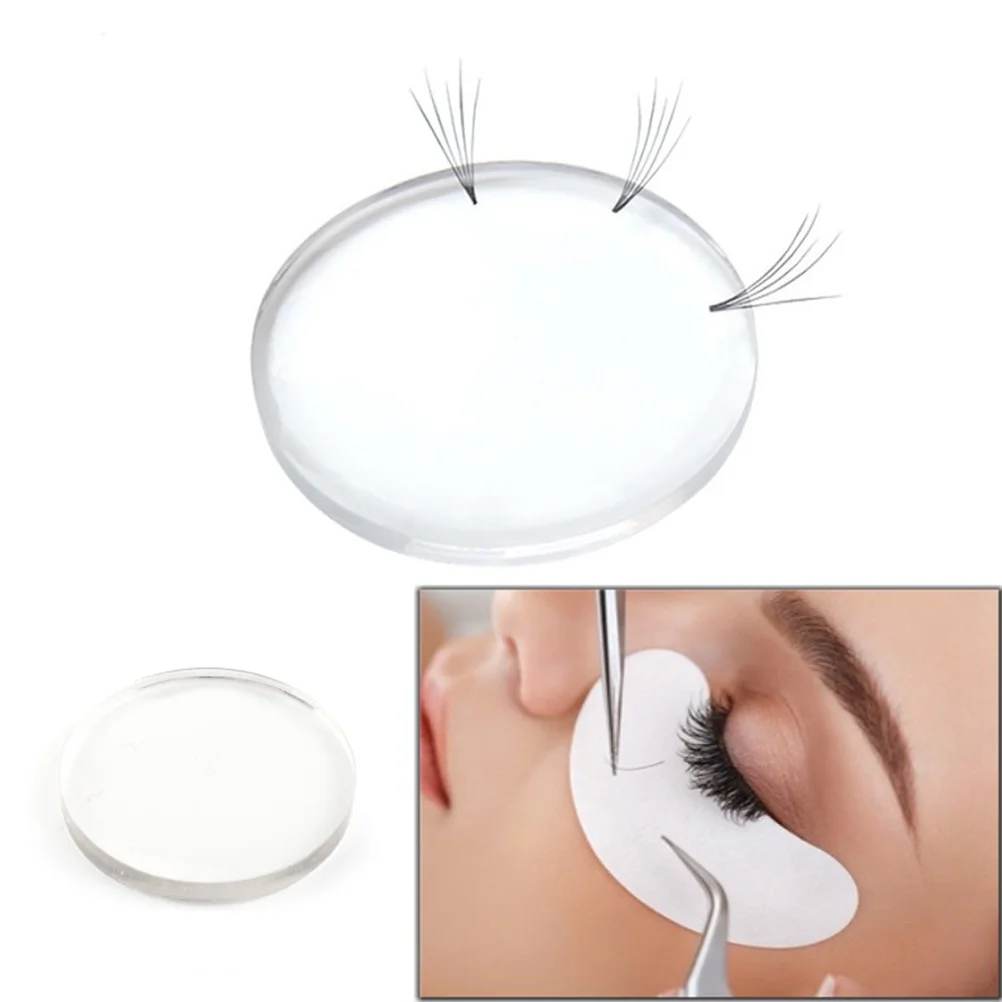 6 Pcs Silicone Eyelash Pad Lashes Pallet Glue Remover Holder Extension Tools Topper