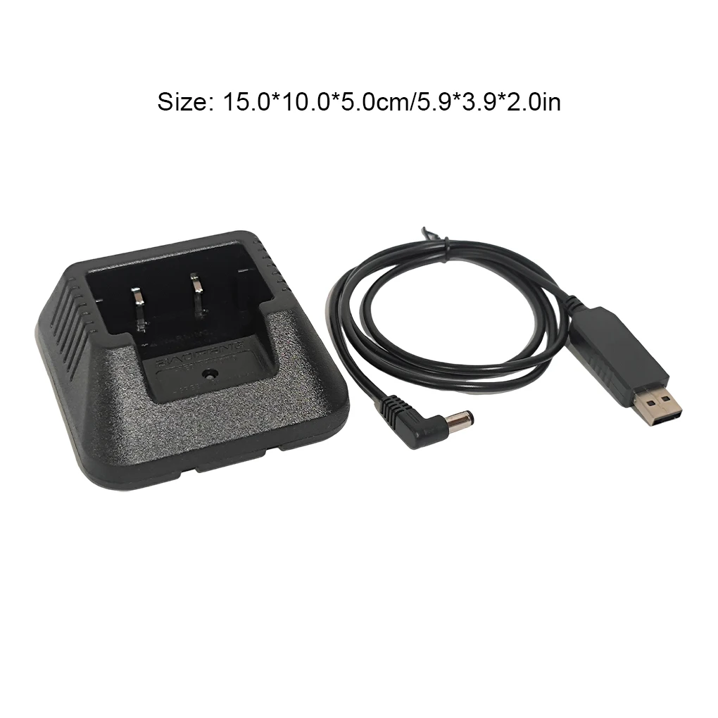 USB Battery Charger Professional Interphone Part Walkie Talkie Accessory Stable Fast Radio Charge Device Replacement for UV5R