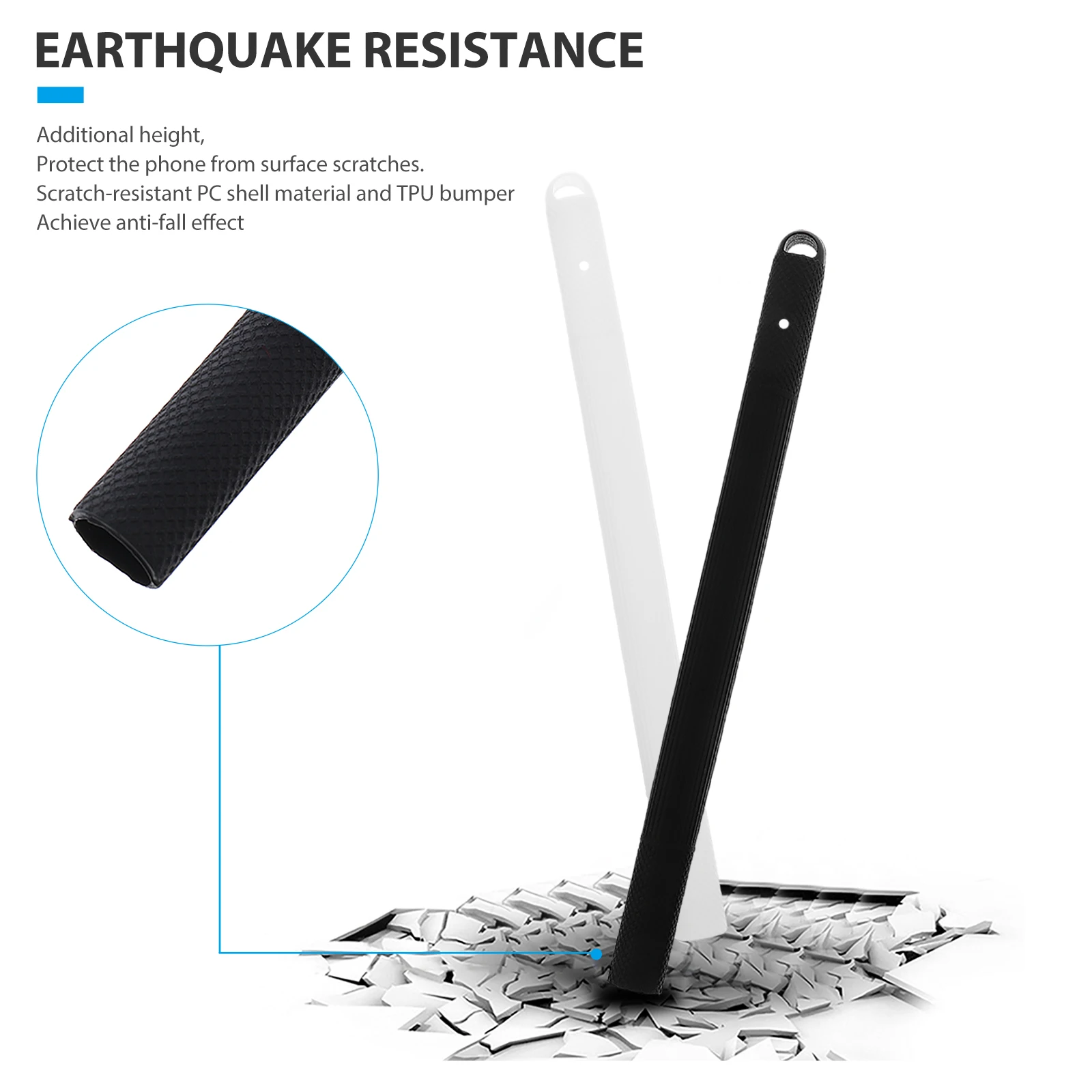 

2 Pcs Compatible Stylus Case Newborn Pencil Silica Gel Generation Anti-drop Cover