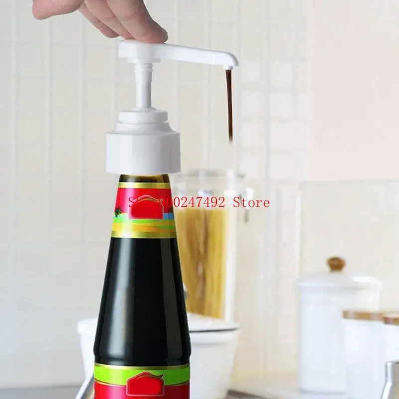 

5pcs Kitchen Syrup Liquid Dispenser Juice Bottle Pumps Replacement for Regular Mouth Shampoo Bottles