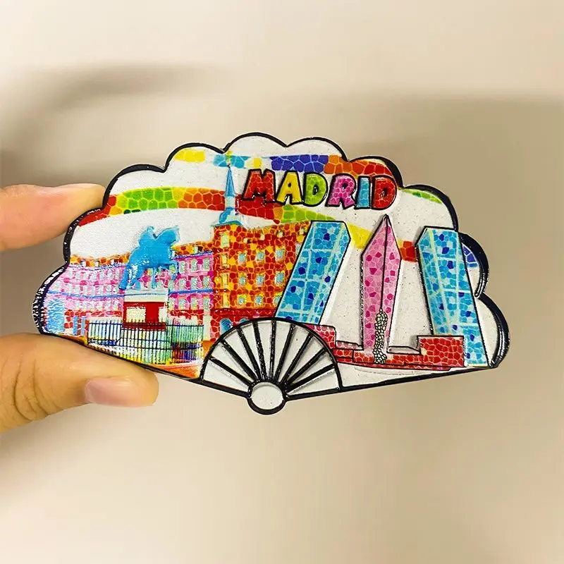 

3D Resin Madrid Spain Souvenirs Cute Fridge Magnets Refrigerator Magnets Aimants Réfrigérateur Imanes Nevera Home Decor Items