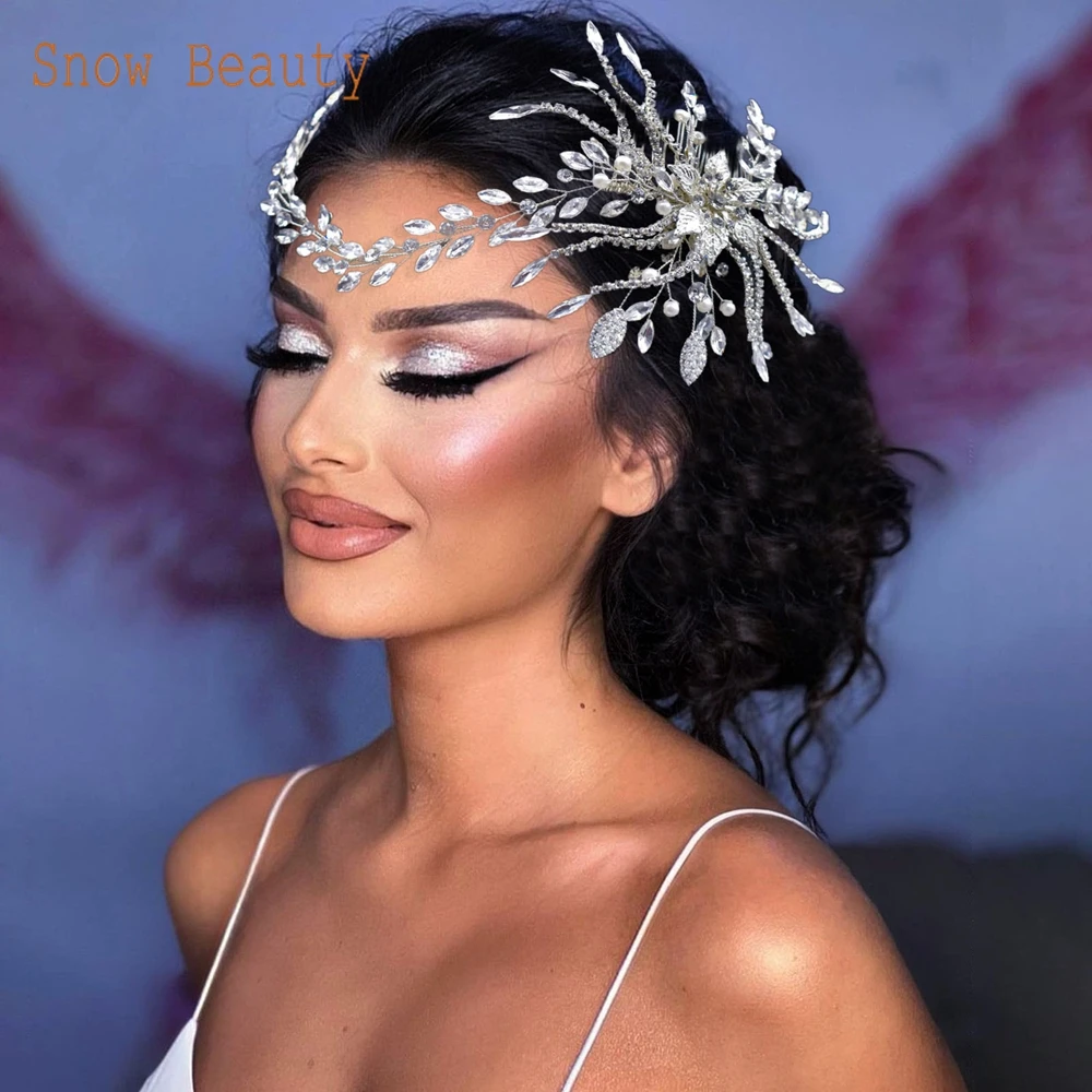 DZ045 Bridal Comb Rhinestone Bridal Hair Accessories for Party Hairband Prom Hair Ornaments Fashion Crystal Wedding Headdress