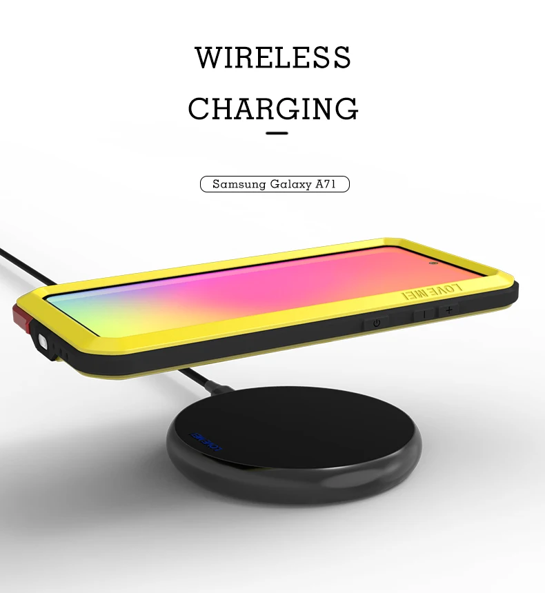 Love Mei Case For Samsung Galaxy S20 Ultra A70 A50 A30 A21 A41 A51 Note 10 Lite 20 Metal Armor Shock Dirt Proof Water Phone Case