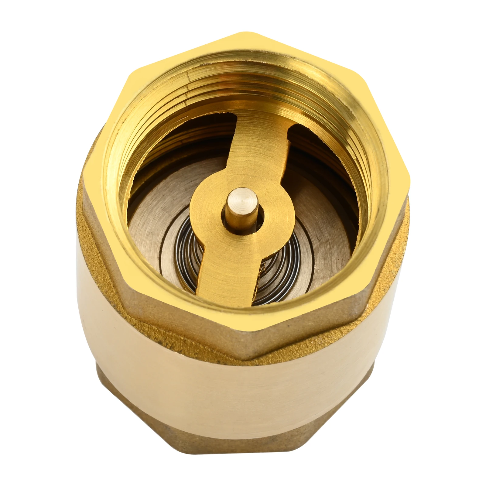 

2 шт. латунная пружина в клетку DN15 1/2 дюйма DN20 3/4 дюйма DN25 1 дюйм клапаны с внутренней резьбой твердая латунь вертикальные обратные клапаны аксессуары