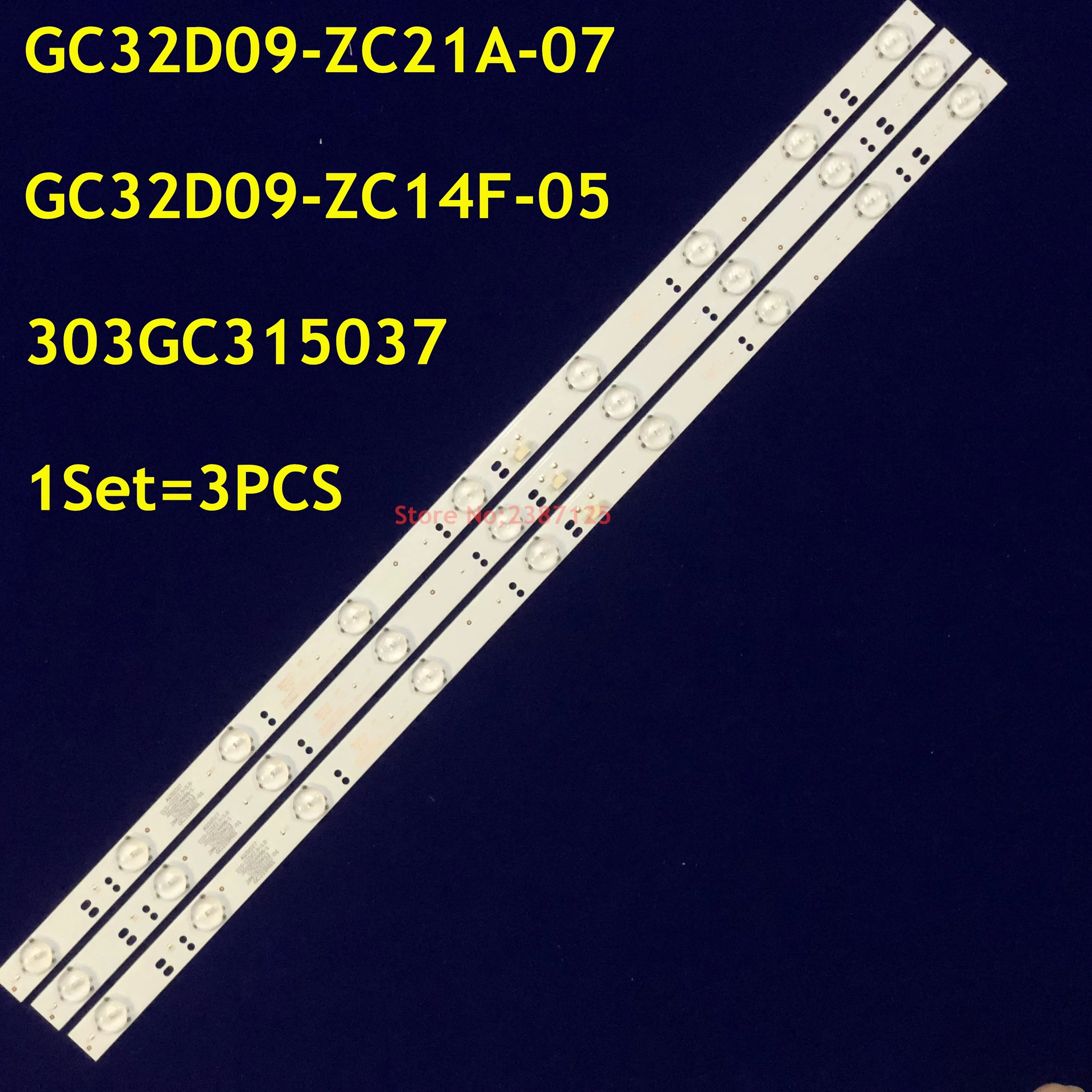 3PCS LED Strip 9Lamps For VS16131 VX3203S GC32D09-ZC14F-05 DHL32-H800 DHL32-F600 F32B7000B F32B7100B  32PHF3056/T3 32PHF3059/T3